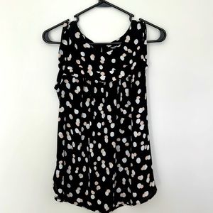 Black Polkadot Blouse